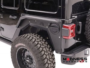 Jeep Wrangler JL Fender Flares - Fab Fours - Rear - Fender Liner For Base System - 4 Door Jeep Wrangler JL Fender Flares - Fab Fours - Rear - Fender Liner For Base System - 4 Door